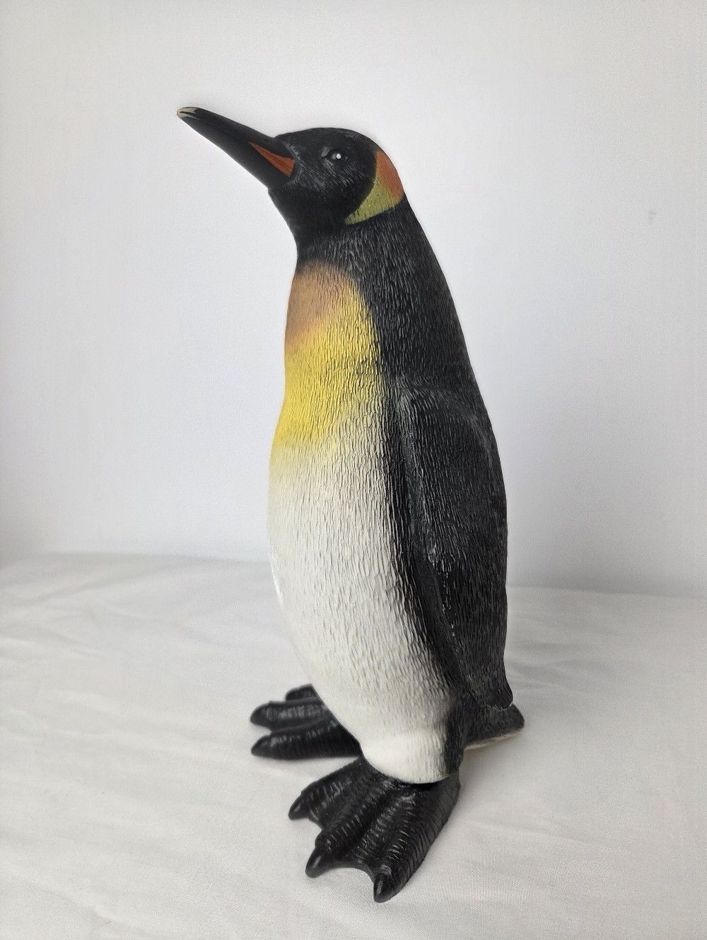 Vintage Emperor Penguin Rubber Toy Figure 11.5” Large Realistic Animal